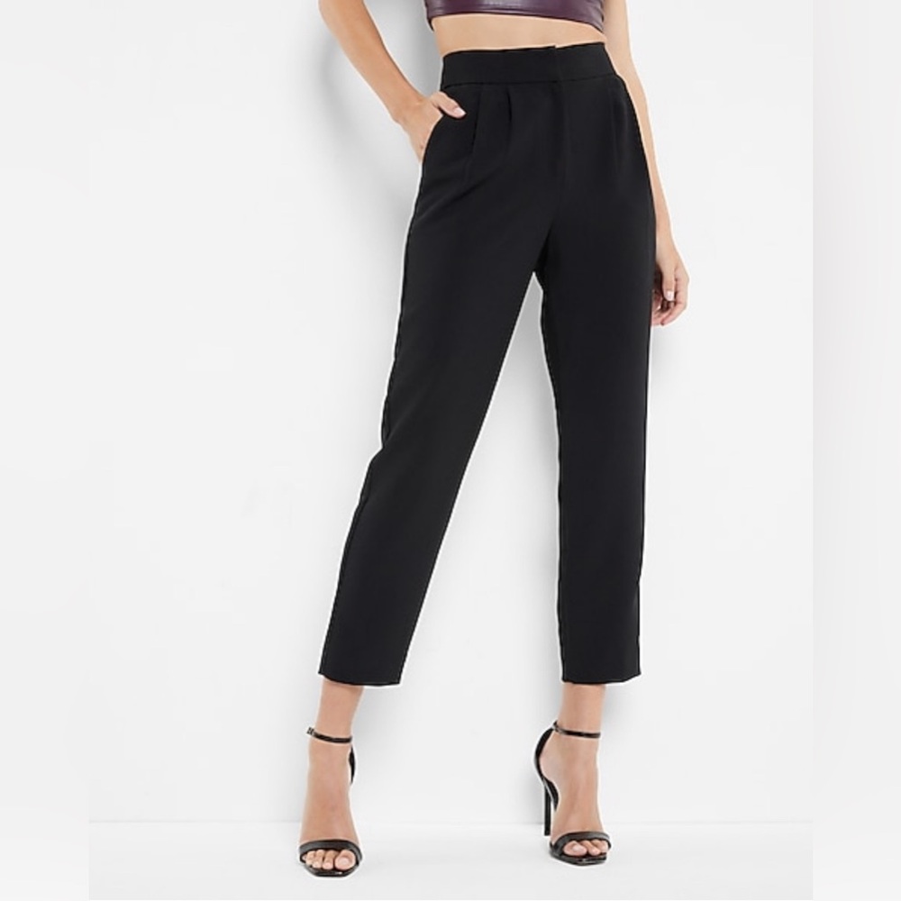 NWT Express Super High Waisted Pleated Ankle Pant - size 6